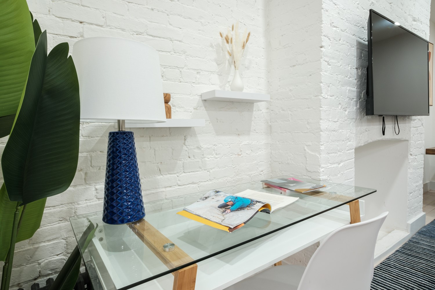 Work desk by the window